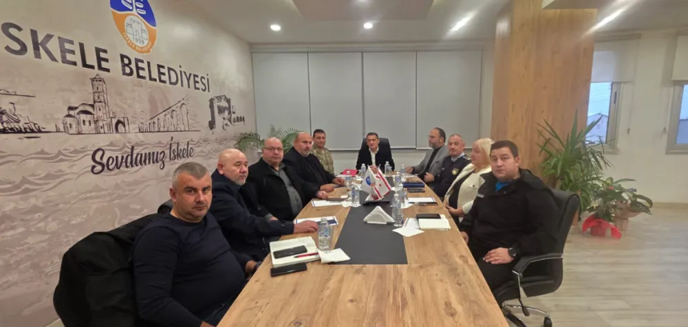 Başkan Hamit Bakırcı İskele İlçe Emniyet Kurulu Toplantısına Katıldı