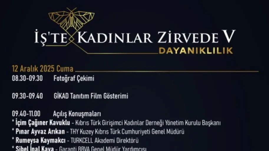 “İş’te Kadınlar Zirvede V” buluşması, 12–13 Aralık’ta Girne’de düzenlenecek