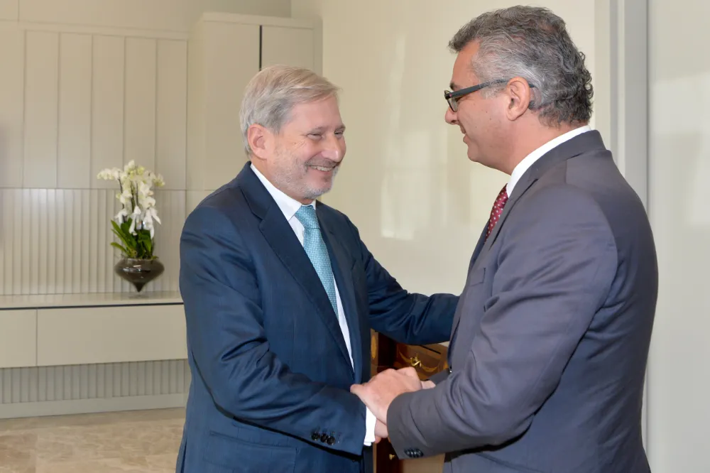 Cumhurbaşkanı Tufan Erhürman, Hahn’ı kabul etti