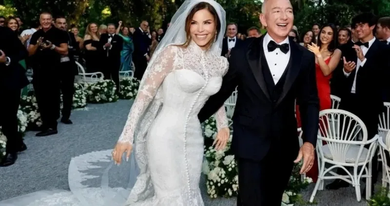 Milyarder Jeff Bezos ihtişamlı bir düğün ile evlendi