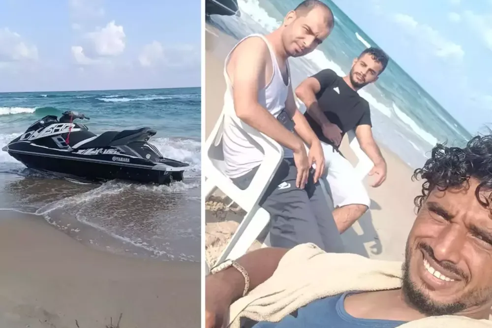 12 saatlik jet-ski yolculuğu ile Gazze